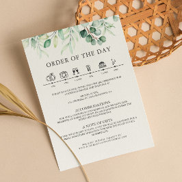 グリーンイージュ・ユーカリの結婚式 詳細タイムライン エンクロージャーカード