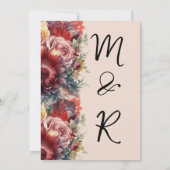 グリーンイージュ・ユーカリグリーンの花園招待状 招待状 (裏面)