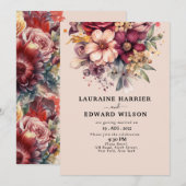 グリーンイージュ・ユーカリグリーンの花園招待状 招待状 (正面/裏面)