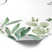 グリーンイージュ 葉 ブライダルシャワー サイン (角)