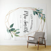 グリーンイージー ゴールド ブライダルシャワー バックドロップ フォトブース タペストリー (インサイチュ(横))