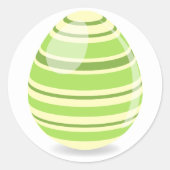 グリーンイースター卵シール ラウンドシール (正面)