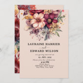 グリーンイーゼル 緑の花園のガーデン招待状 招待状 (正面/裏面)