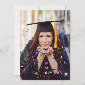 グリーンイー 卒業写真 枠 イーグル葉 招待状 (裏面)