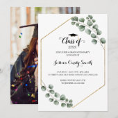 グリーンイー 卒業写真 枠 イーグル葉 招待状 (正面/裏面)