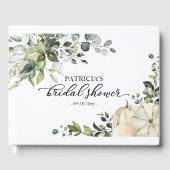 グリーンイー Eucalyptus パンプキン 秋のブライダルシャワー ゲストブック (正面)