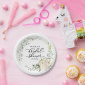 グリーンイー Eucalyptus パンプキン 秋のブライダルシャワー ペーパープレート (パーティー)