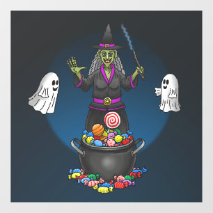 グリーンウィッチと幽霊のハロウィントリックオアトリート ウィンドウサイン