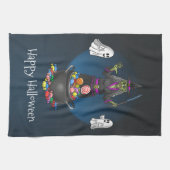 グリーンウィッチと幽霊ハローウィンパーティ キッチンタオル (横)