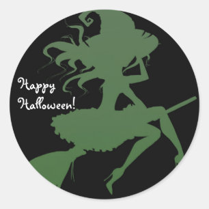 グリーンウィッチのほうき ハロウィンパーティー ラウンドシール