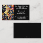 グリーンウィッチブラックキャットウィッチショップ販売Etsy 名刺 (正面/裏面)