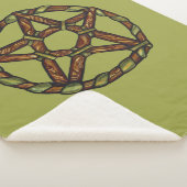 グリーンウィッチペンタグラム自然ウィッチ シェルパブランケット (3/4)