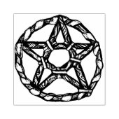 グリーンウィッチペンタグラム自然ウィッチ ラバースタンプ (インプリント)