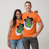 グリーンウィッチラインアート不気味シーズンハロウィーン Tシャツ (ユニセックス)