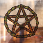 グリーンウィッチ異教の星形五角形自然ウィッカ ウィンドウサイン (シート2)