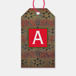 グリーンウィリアムMORRISギフトラベルカスタムイニシャル ギフトタグ