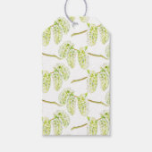 グリーンウィロー春のカタキンス水彩ギフトラベル ギフトタグ (正面)