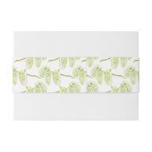 グリーンウィロー春のカチキンの水色 招待状ベリーバンド (裏面例)