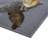 グリーンウィングティール（緑がかった色）ダック裁断ボード カッティングボード (角)