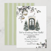 グリーンウィンタークリスマス新住所発表 招待状 (正面/裏面)