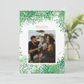 グリーンウィンターベリークリスマスホリデーフォトカード シーズンカード (スタンド正面)