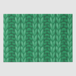 グリーンウィンター編み物ウールパターン 薄葉紙