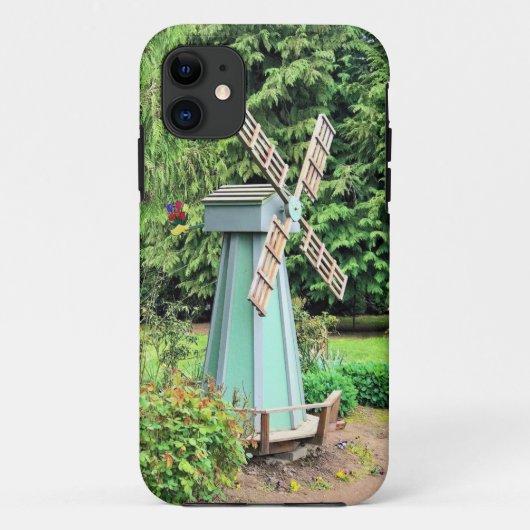 グリーンウィンドミルガーデンデコール Case-Mate iPhoneケース (裏面)