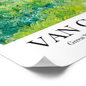 グリーンウィートフィールドバイビンセント・ヴァン・ゴッホ ポスター (角)