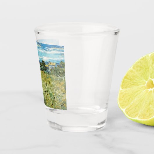 グリーンウィートフィールドビンセントファンゴッホクーラーボックス ショットグラス (右)