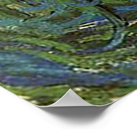 グリーンウィートフィールドビンセント・ヴァン・ゴッホ・ポスター ポスター (角)