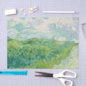 グリーンウィートフィールドランドスケープArt Vanゴッホ 薄葉紙 (クラフト)