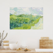 グリーンウィートフィールド、オーバー(1890) by Vincent Van G ポスター (キッチン)