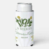 グリーンウィーニーズ&ティニーズの面白いマーティニ誕生日パーティー スリム缶クーラー (Seltzer正面)