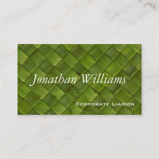 グリーンウィーヴラタンプロフェッショナル名刺 名刺 (正面)