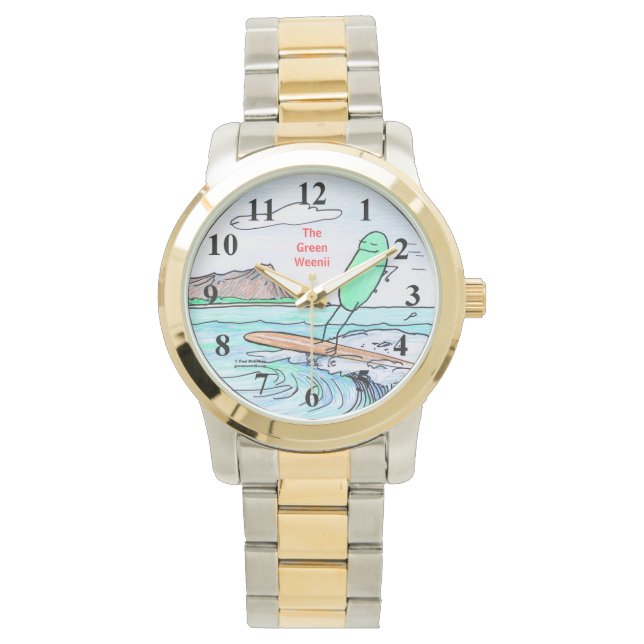 グリーンウェアニー「グリーンハワイ」腕時計 腕時計 (正面)