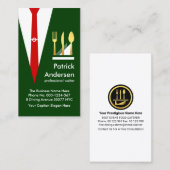 グリーンウェイタースーツ金ゴールド刃物 名刺 (正面/裏面)