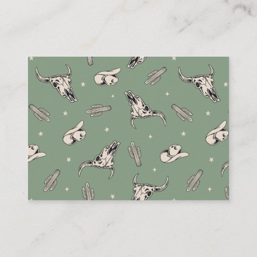 グリーンウェスタンベビーカード エンクロージャーカード (裏面)