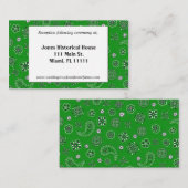 グリーンウェスタン結婚式のレセプションカード エンクロージャーカード (正面/裏面)