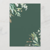 グリーンウェディングのご案内 エンクロージャーカード (裏面)