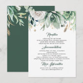グリーンウェディングのご案内 エンクロージャーカード (正面/裏面)