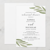 グリーンウェディングのリハーサルディナー招待状 招待状 (正面/裏面)