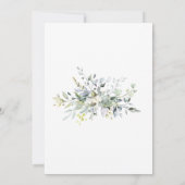 グリーンウェディングの披露宴 招待状 (裏面)