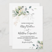 グリーンウェディングの招待状 招待状 (正面/裏面)