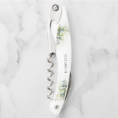 グリーンウェディングシャワー ウェイターの栓抜き ソムリエナイフ (正面)