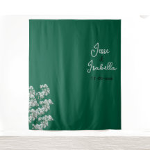 グリーンウェディングバックドロップ