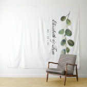 グリーンウェディングバックドロップ、フォトブース小道具 タペストリー (インサイチュ(横))