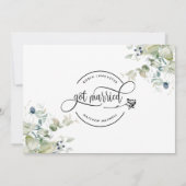 グリーンウェディングプランナー 結婚発表カード 招待状 (裏面)