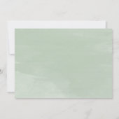 グリーンウェディング後のディナー・パーティー 招待状 (裏面)