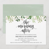 グリーンウェディング後ブライドブランチ招待状カード 招待状 (正面/裏面)