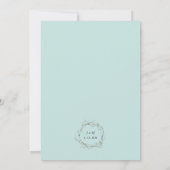 グリーンウェディング セレブレーションパーティーのみ 招待状 (裏面)